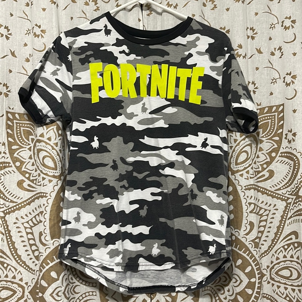 Camo Fortnite Tee Youth XXL